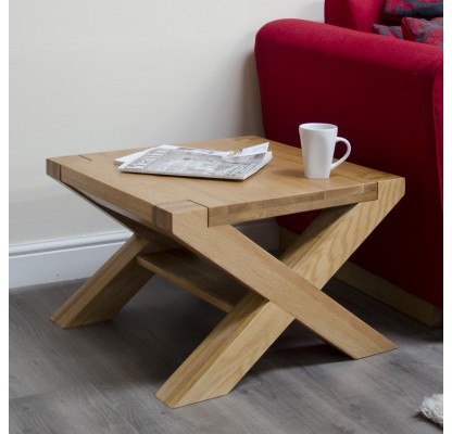 Trend Lifestyle Oak X-Leg 2 X 2 Coffee Table